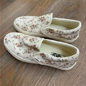 Floral Print Slip On Vans